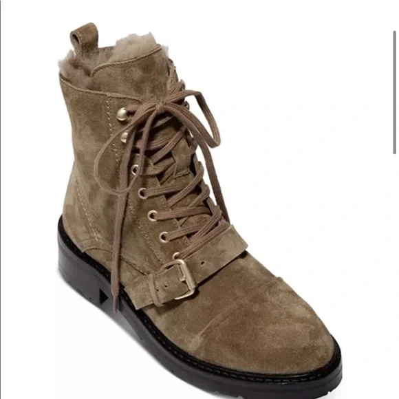 All Saints Tan Ankle Boots - Picture 2 of 6